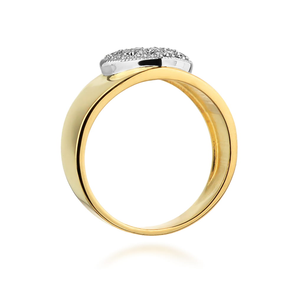 Inel Aur 9K cu Diamante Naturale 0.26 ct