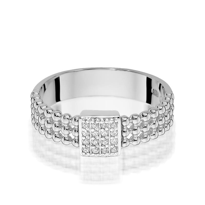 Inel Aur 9K cu Diamante Naturale 0.08 ct
