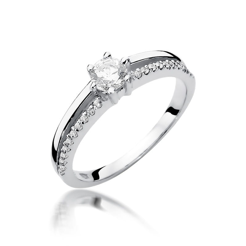 Inel Aur 9K cu Diamante Naturale 0.40 ct