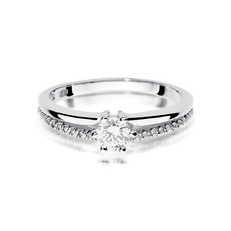 Inel Aur 9K cu Diamante Naturale 0.40 ct