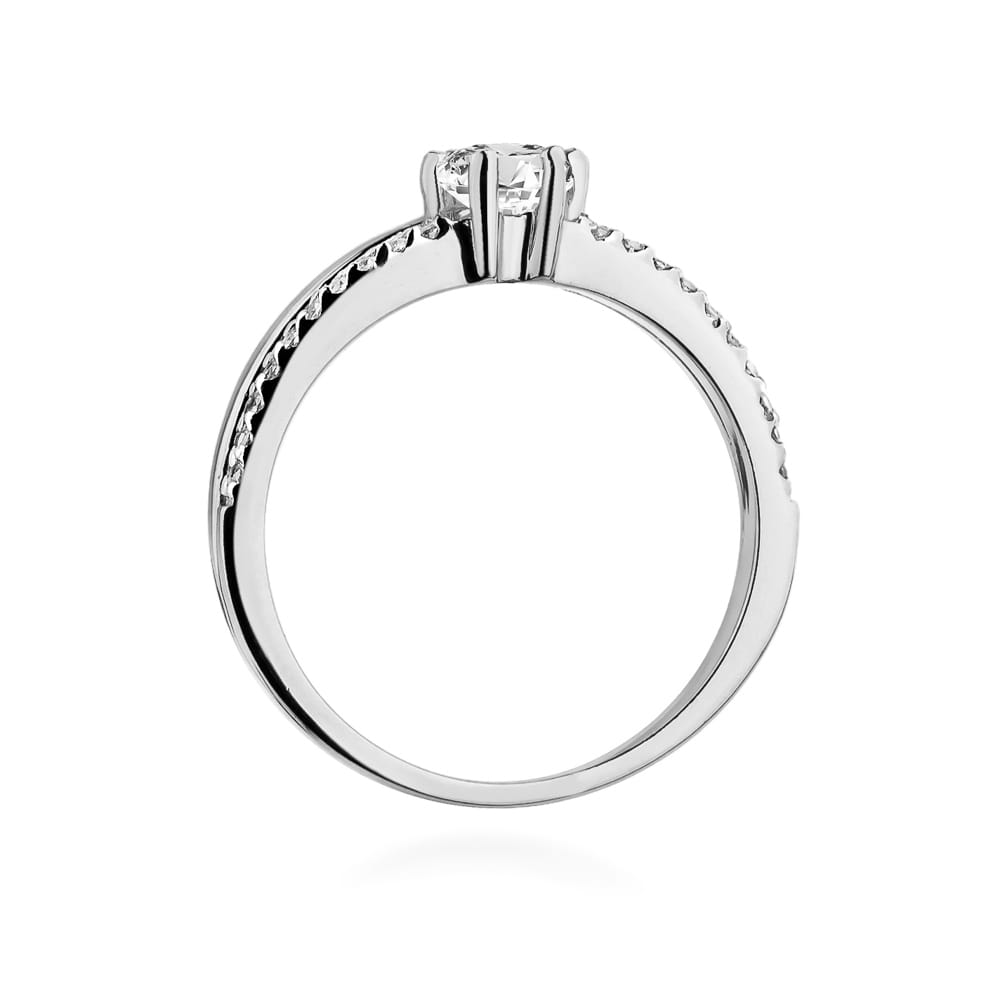 Inel Aur 9K cu Diamante Naturale 0.40 ct