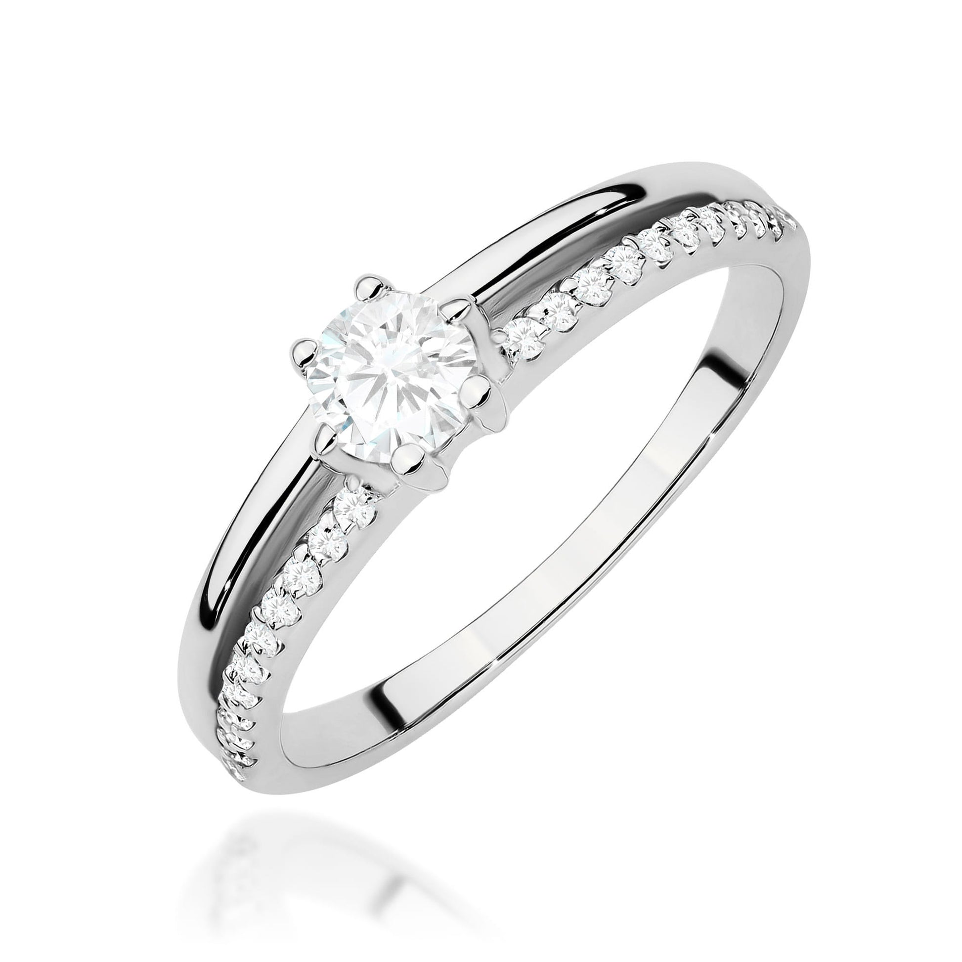 Inel Aur 9K cu Diamante de Laborator 0.40 ct