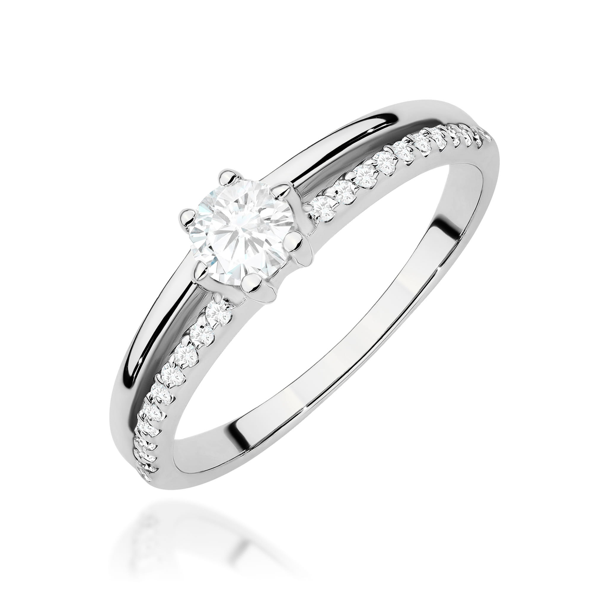 Inel Aur 9K cu Diamante de Laborator 0.40 ct