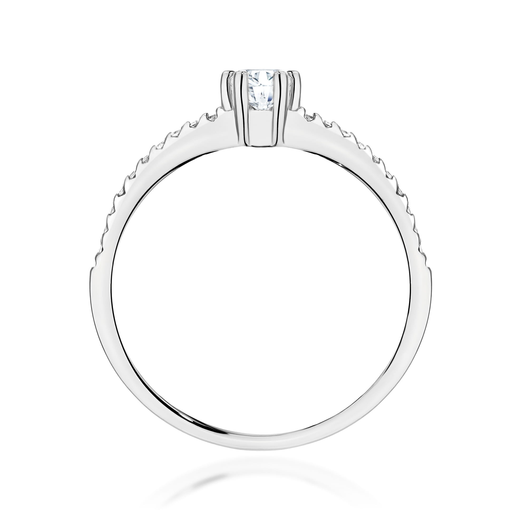 Inel Aur 9K cu Diamante de Laborator 0.40 ct