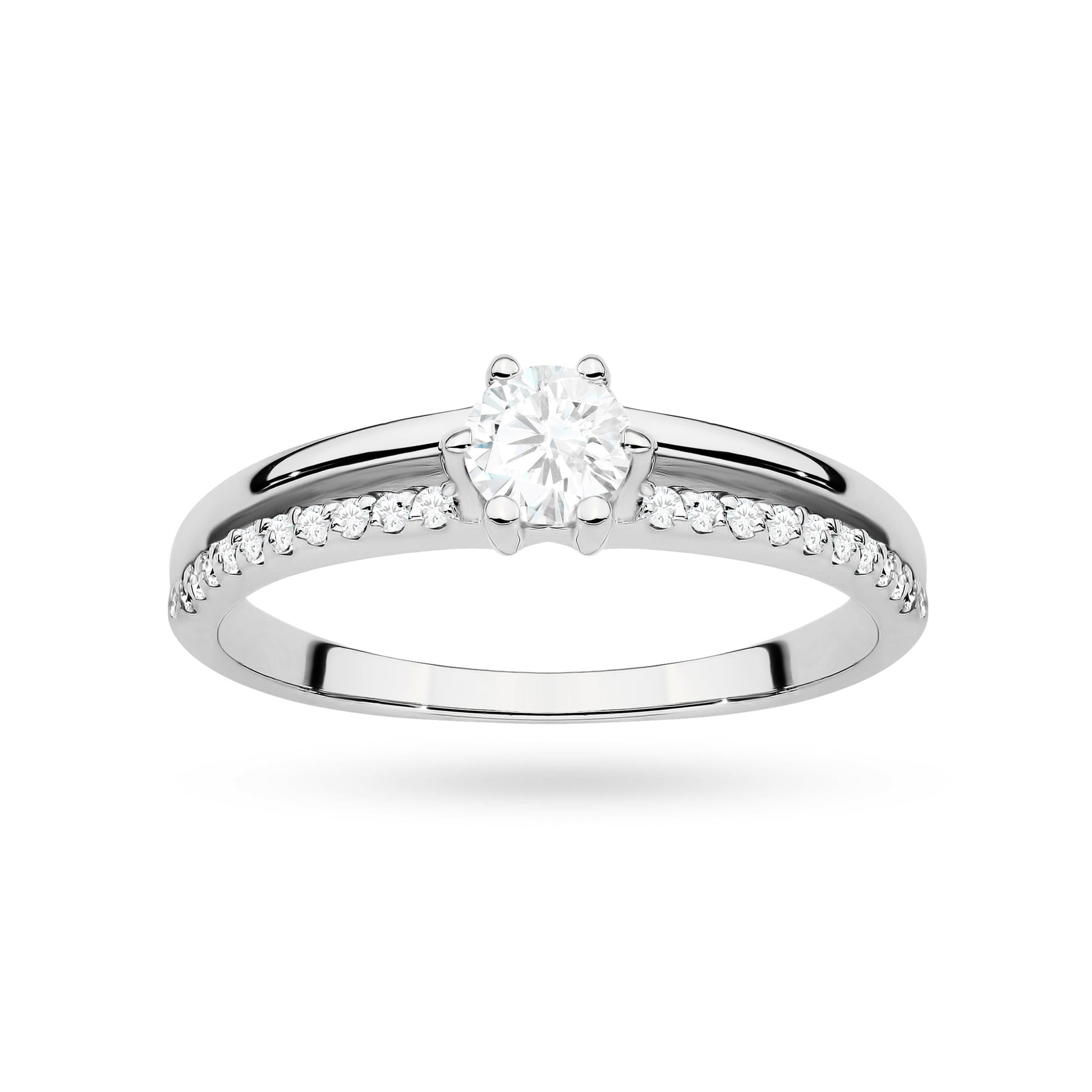 Inel Aur 9K cu Diamante de Laborator 0.40 ct