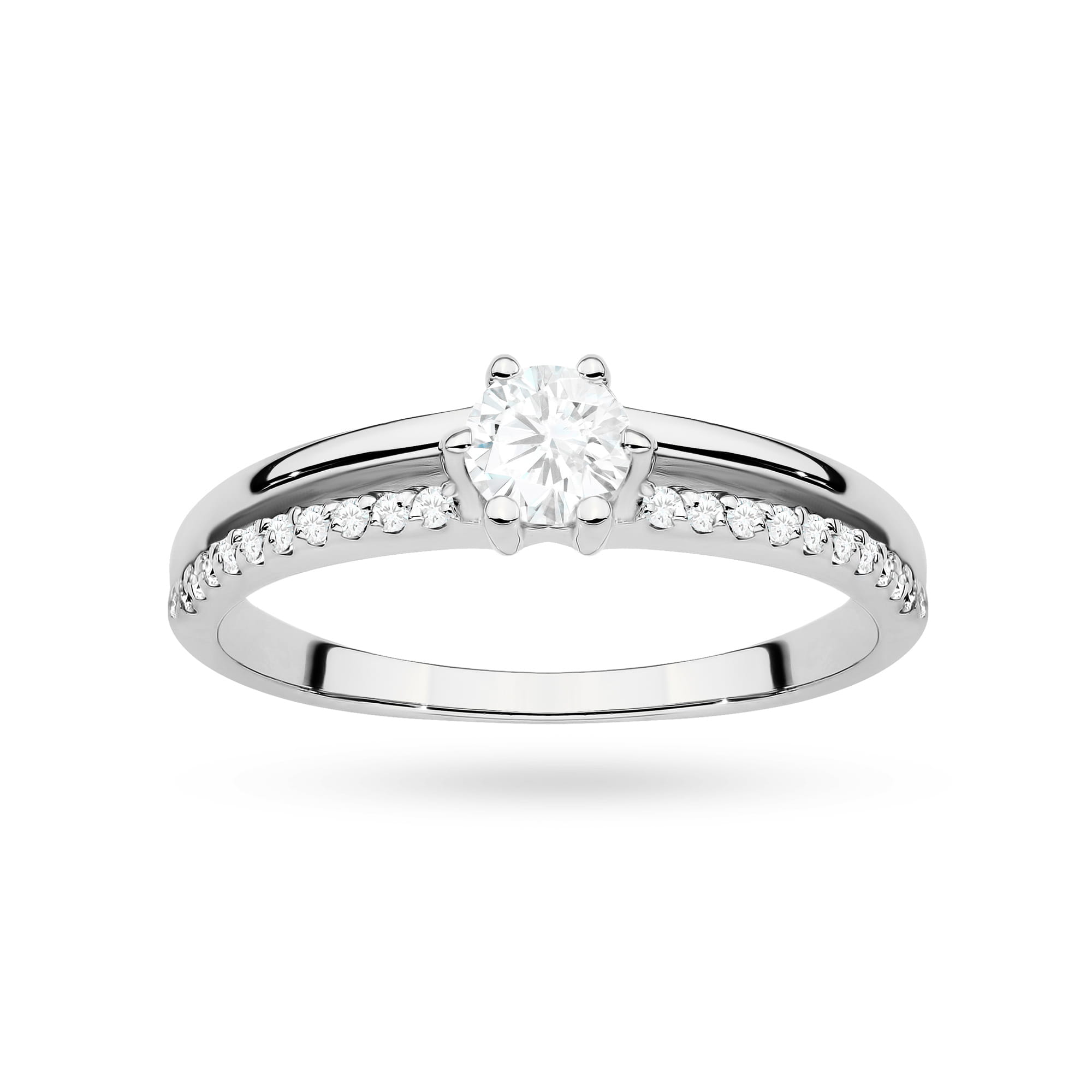 Inel Aur 9K cu Diamante de Laborator 0.40 ct