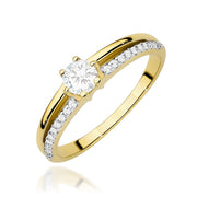 Inel Aur 14K cu Diamante de Laborator 0.40 ct