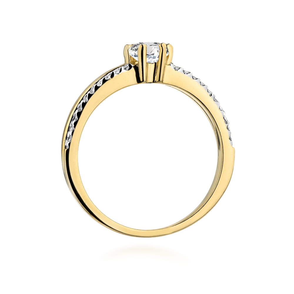 Inel Aur 9K cu Diamante Naturale 0.40 ct