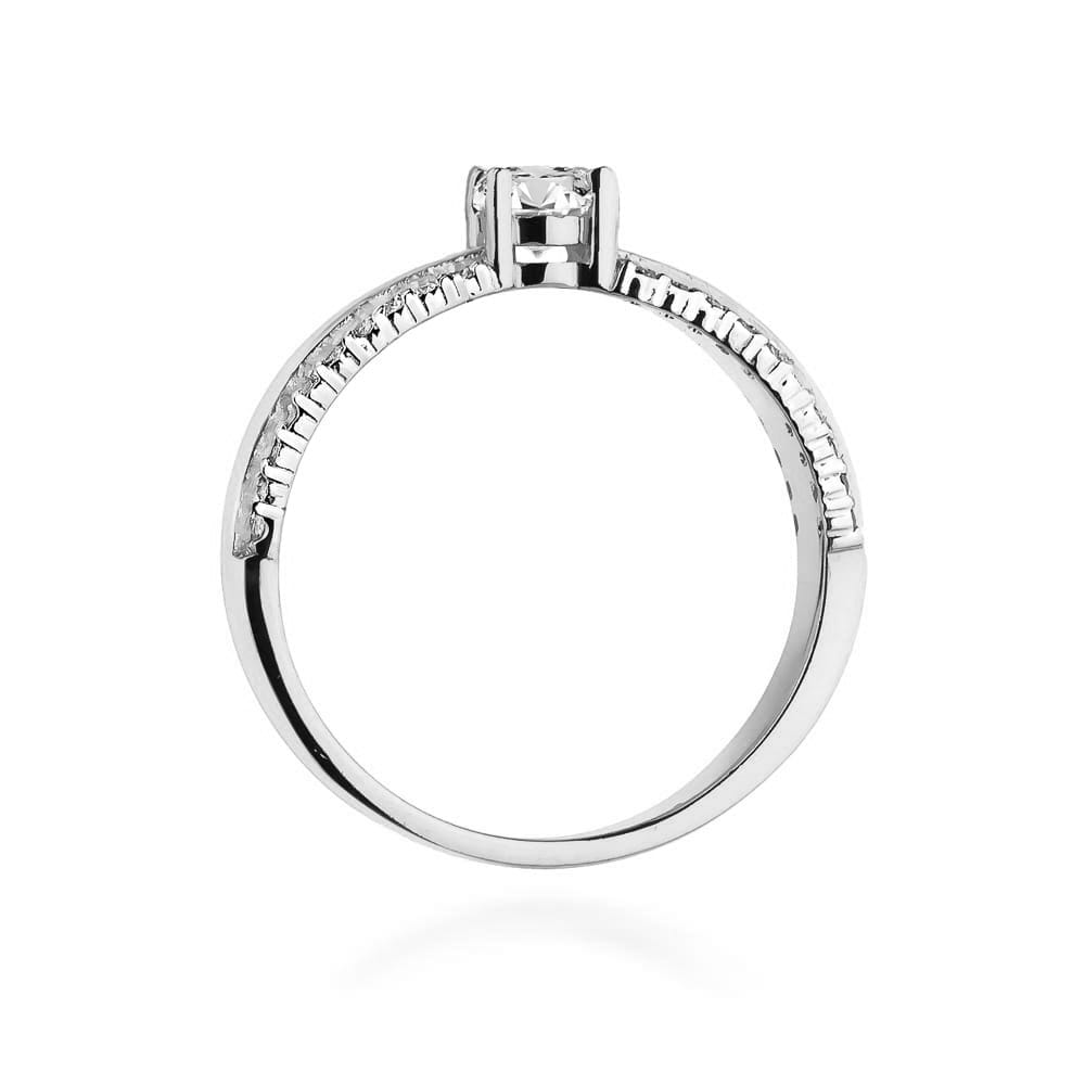 Inel Aur 14K W0356 Diamant Cultivat 0.25ct