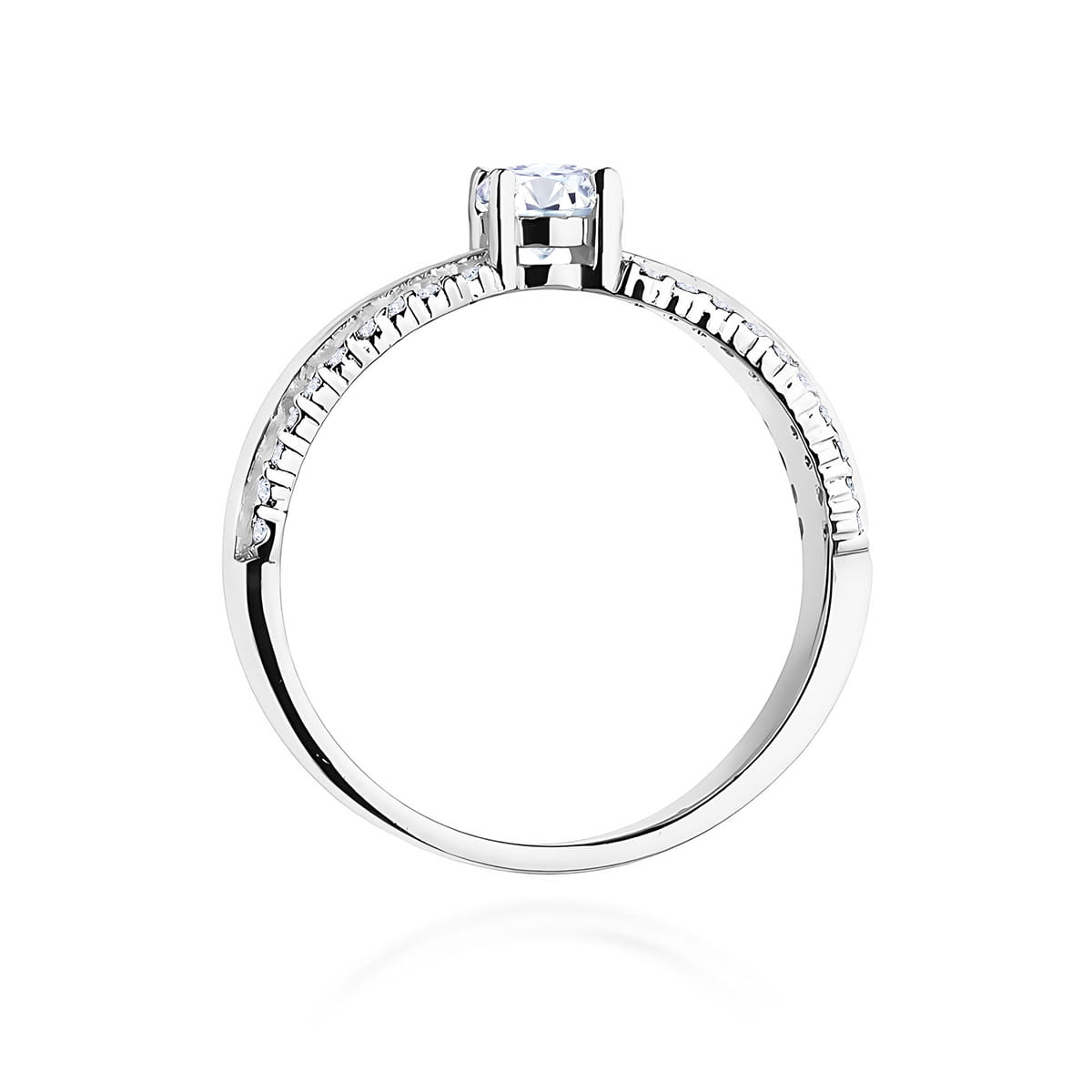 Inel Aur 9K cu Diamante Naturale 0.45 ct