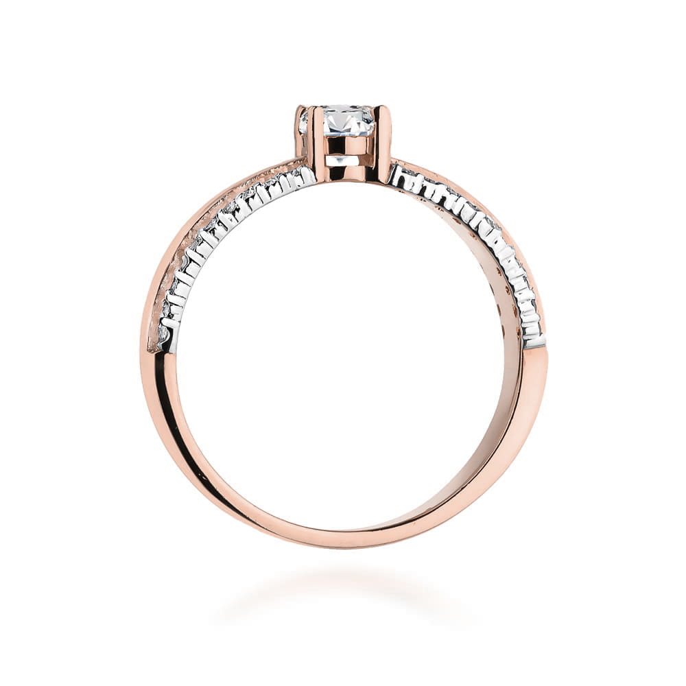 Inel Aur 14K W0356 Diamant Cultivat 0.25ct