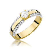 Inel Aur 9K cu Diamante de Laborator 0.45 ct
