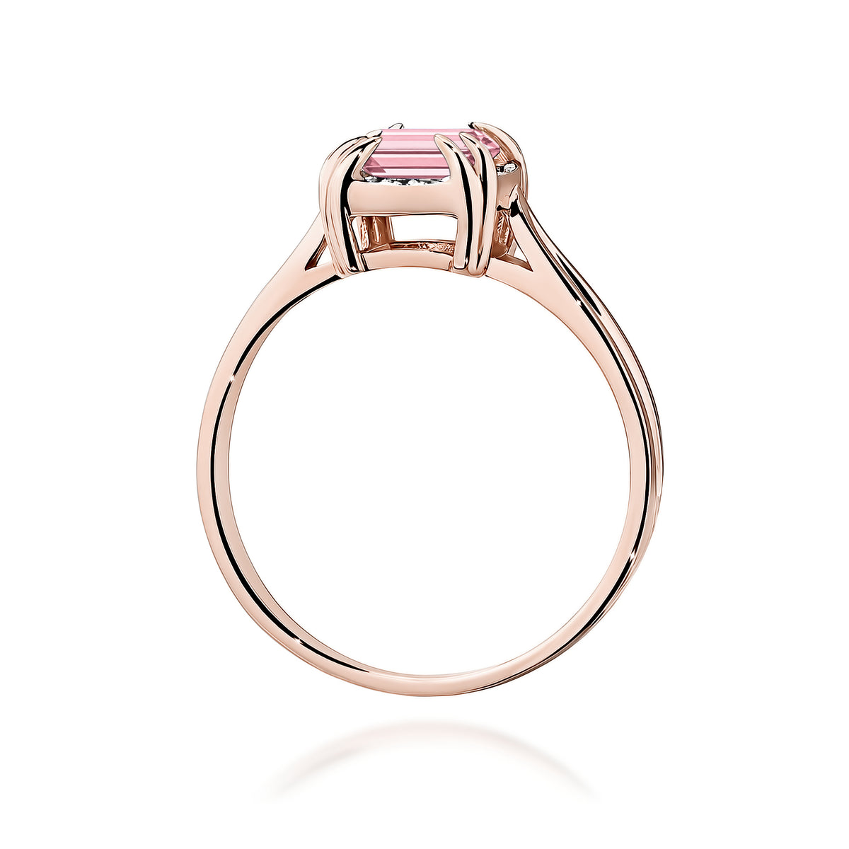 Inel Aur 14K cu Diamante Roz de Laborator 0.56 ct