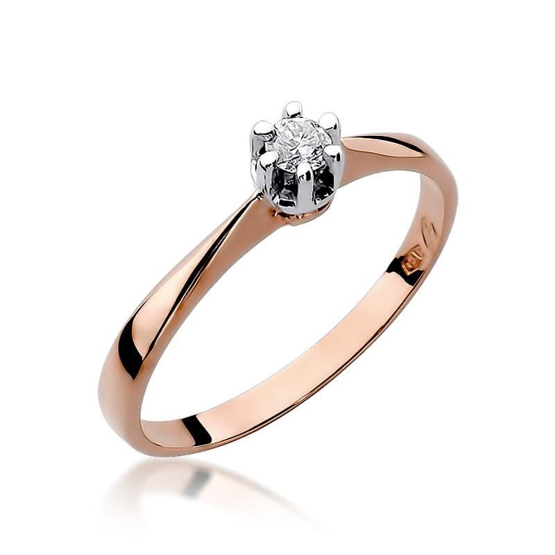 Inel Aur 14K cu Diamant 0.10ct