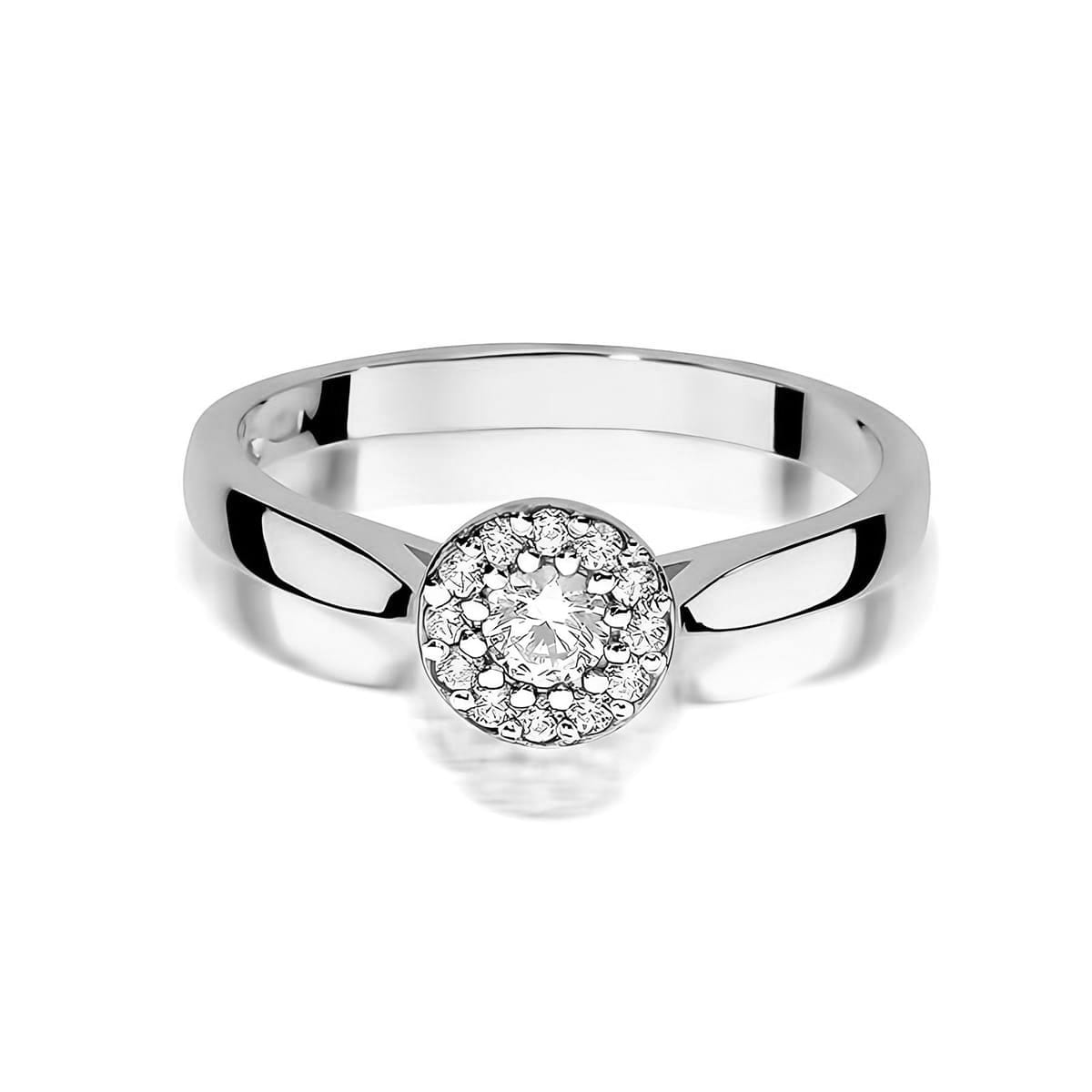 Inel Aur 14K W0362 Diamant Laborator 0.12ct