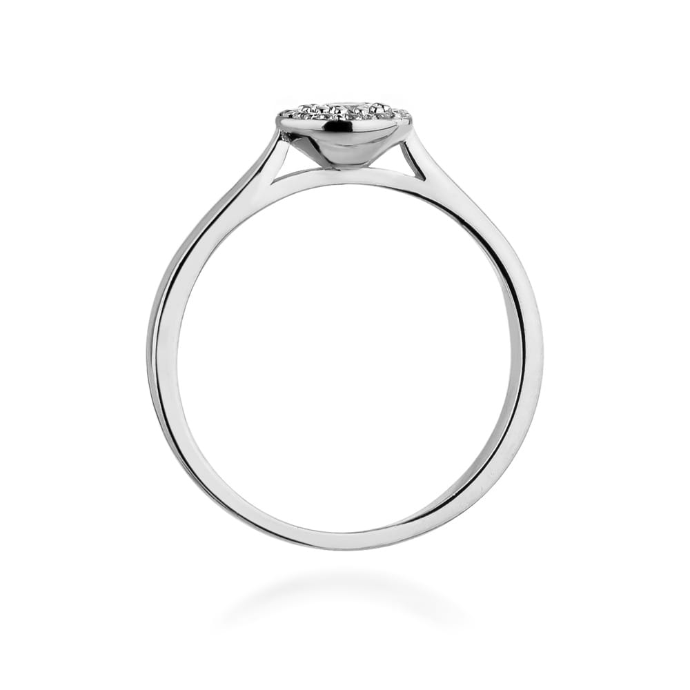 Inel Aur 9K cu Diamante Naturale 0.22 ct