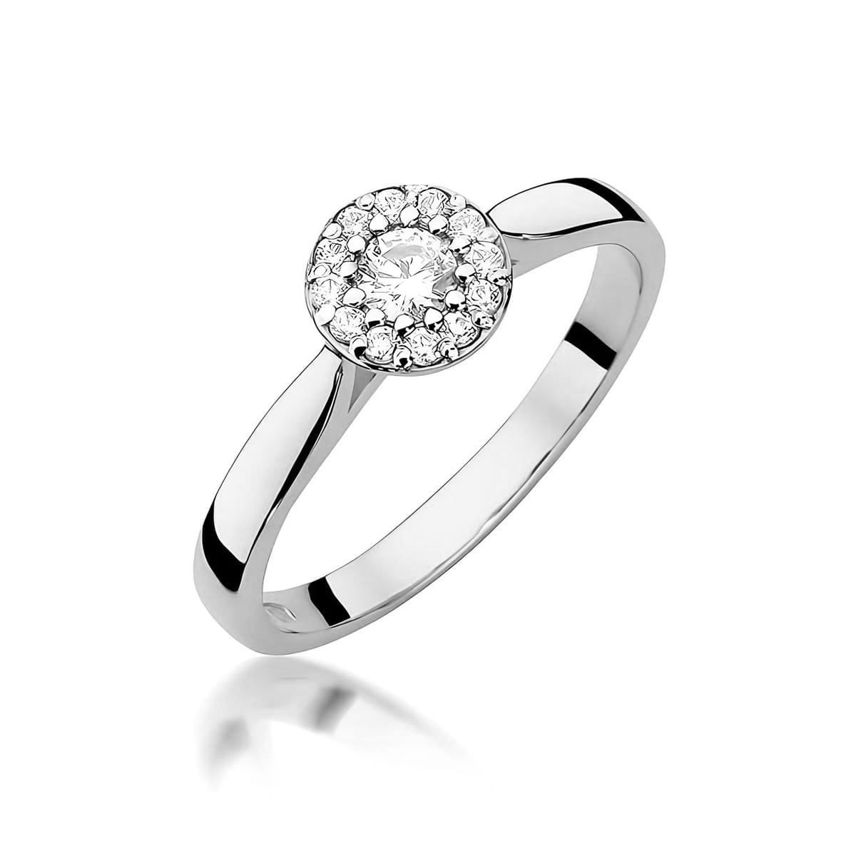 Inel Aur 14K cu Diamant de Laborator 0.15 ct