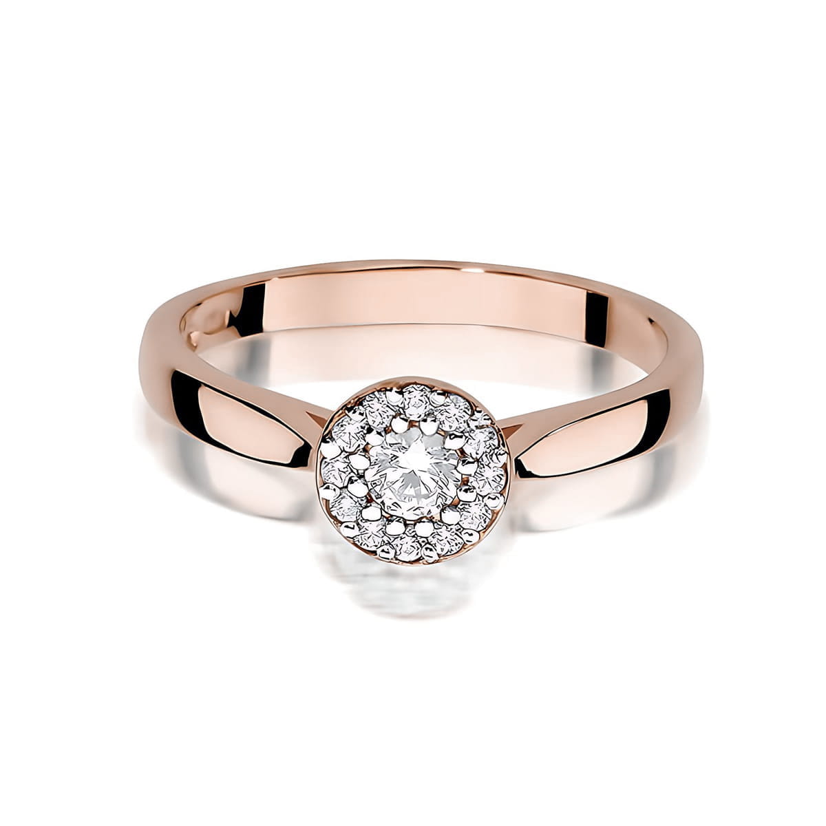 Inel Aur 14K W0362 Diamant Laborator 0.12ct