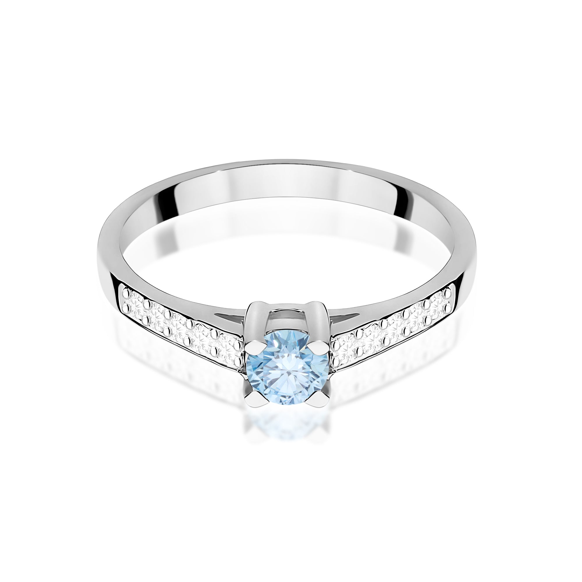 Inel Aur 14K cu Diamante de Laborator 0.45 ct