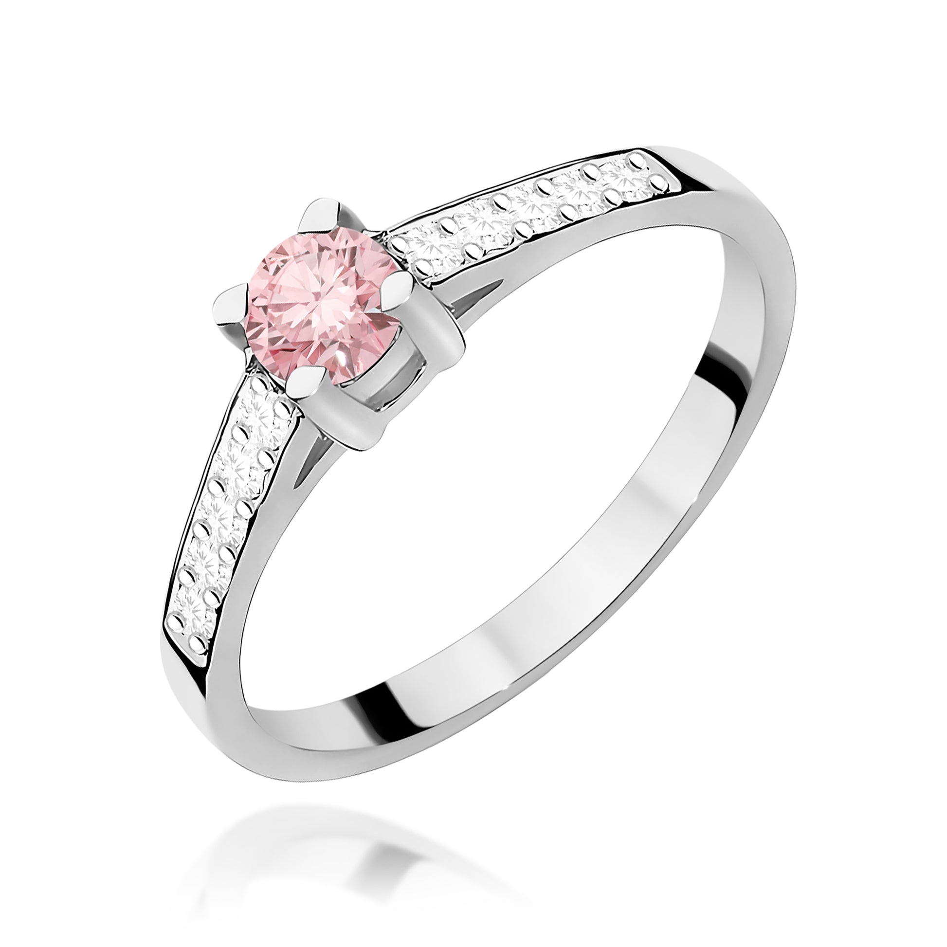 Inel Aur 14K cu Diamante de Laborator 0.45 ct