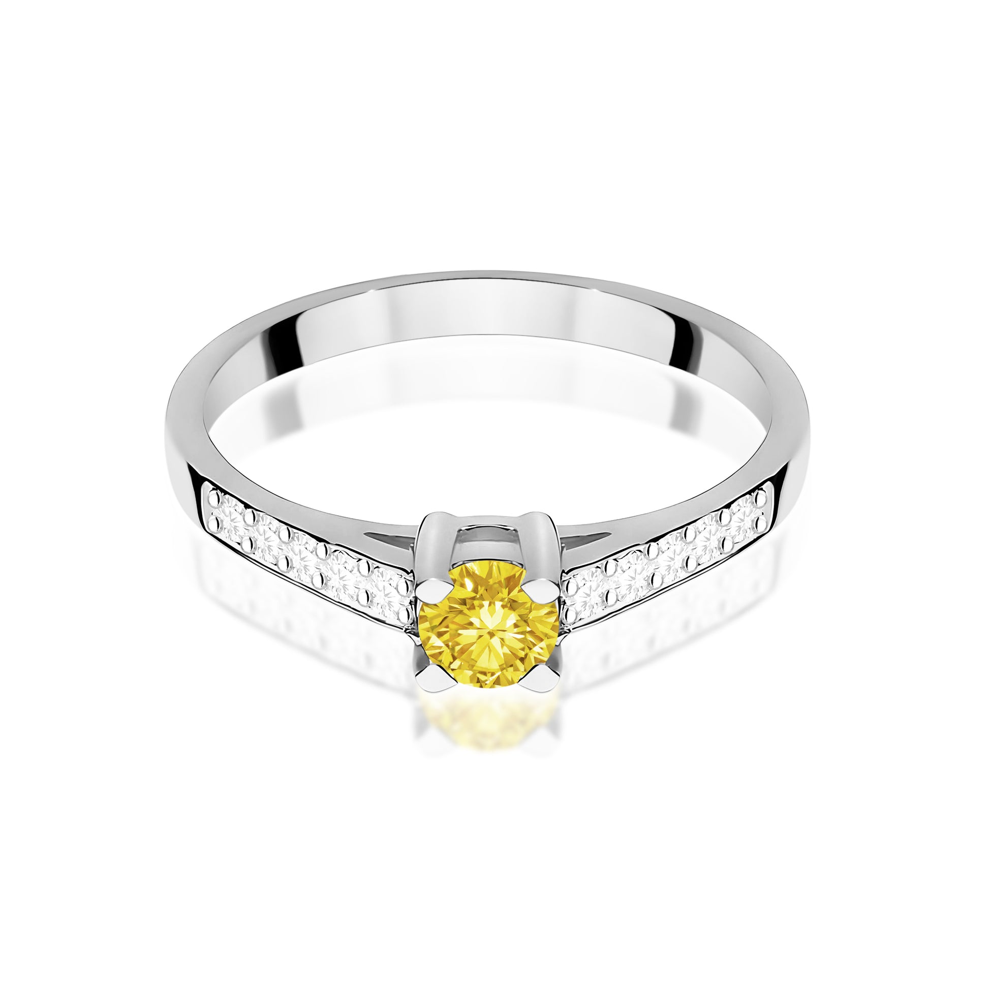 Inel Aur 14K cu Diamante de Laborator 0.45 ct