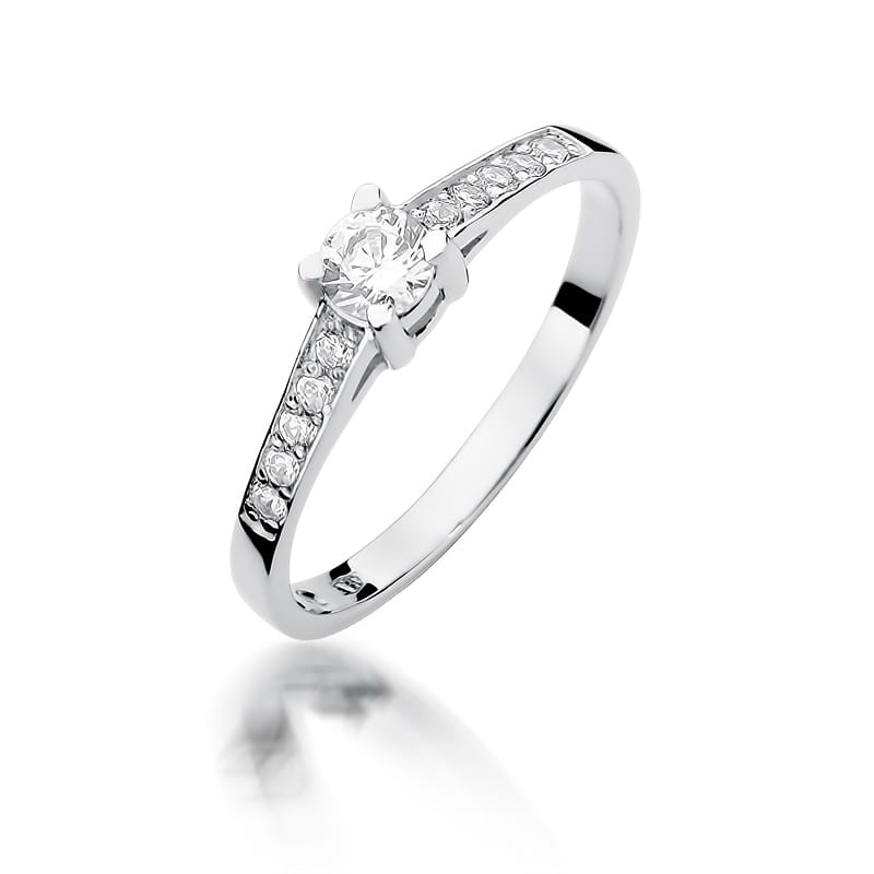 Inel Aur 9K cu Diamante Naturale 0.45 ct
