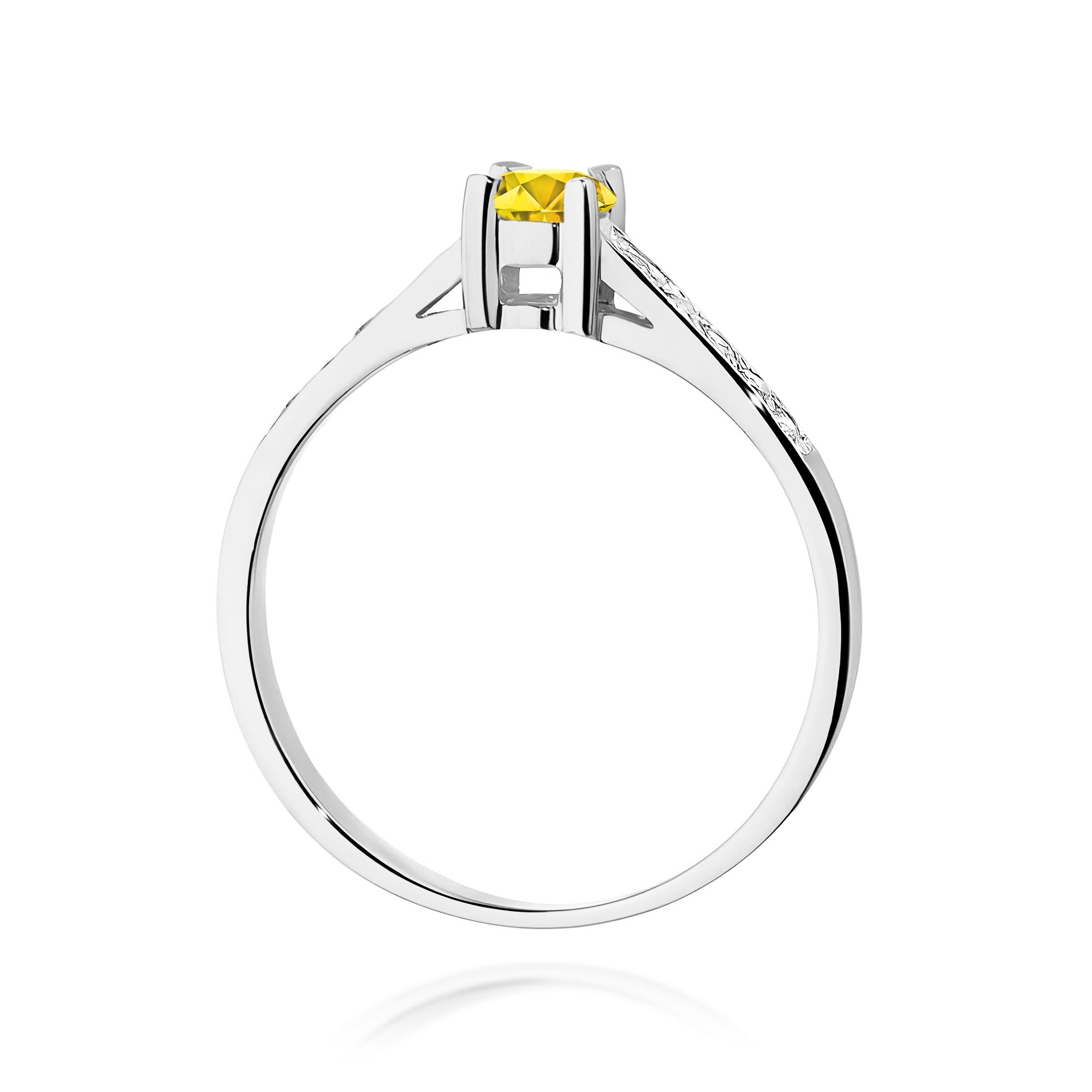 Inel Aur 9K cu Diamante de Laborator 0.45 ct