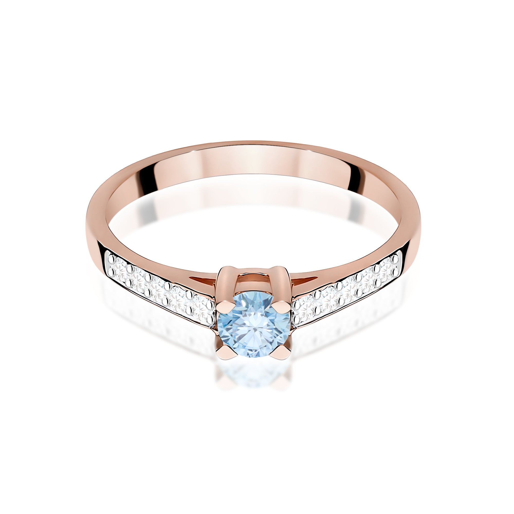 Inel Aur 14K cu Diamante de Laborator 0.45 ct