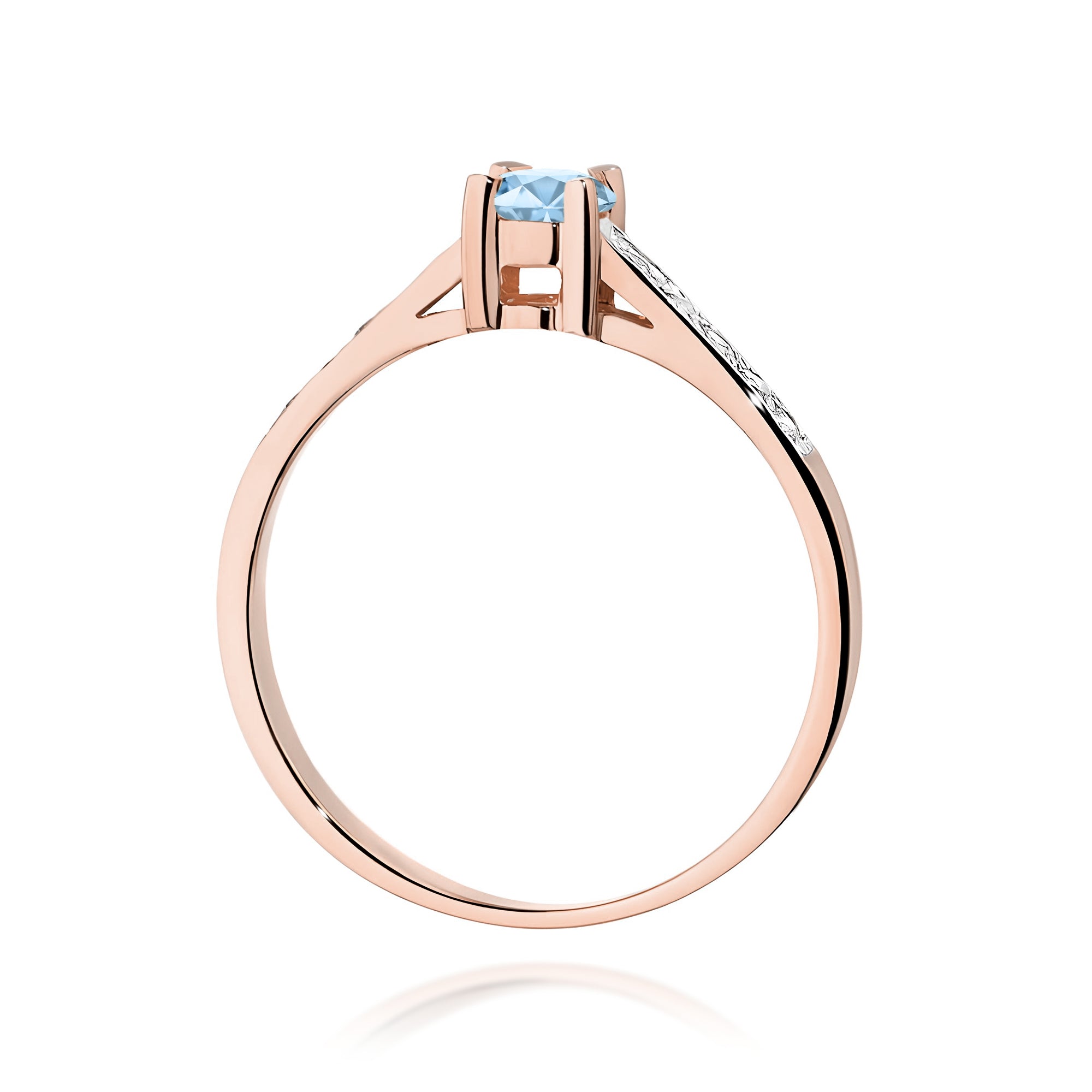 Inel Aur 14K cu Diamante de Laborator 0.45 ct