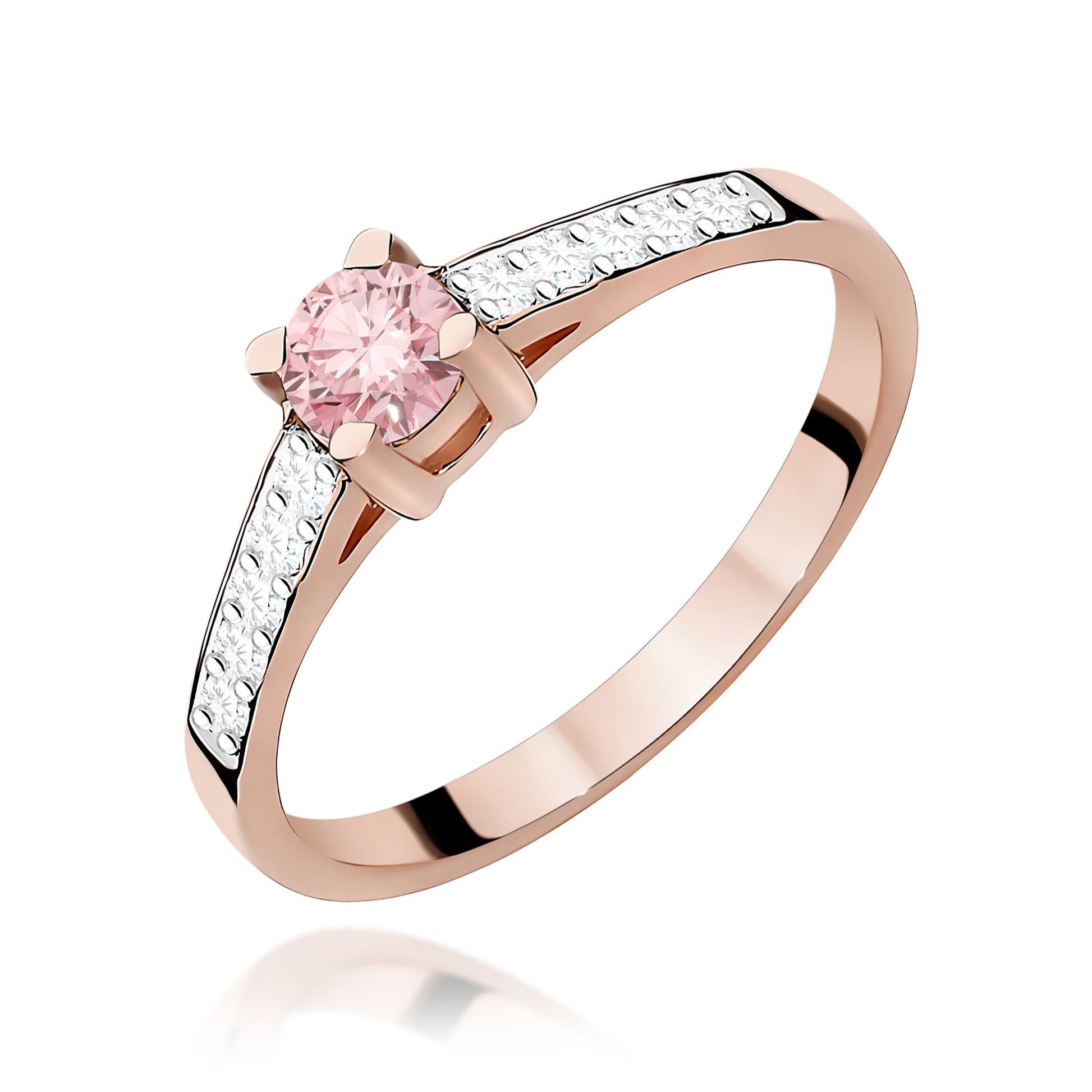 Inel Aur 14K cu Diamante de Laborator 0.45 ct