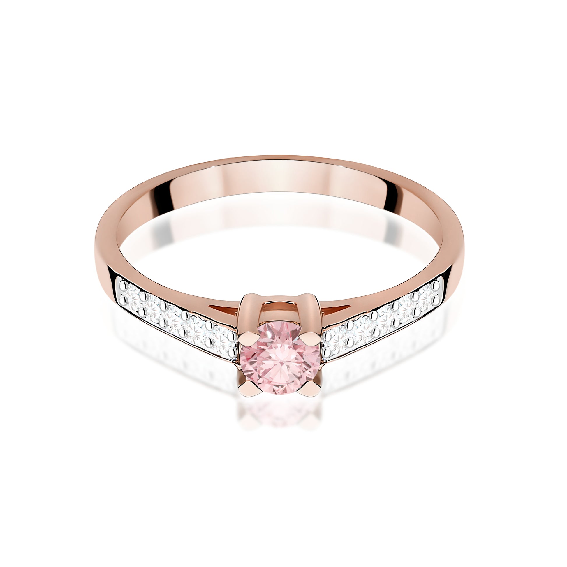 Inel Aur 14K cu Diamante de Laborator 0.45 ct