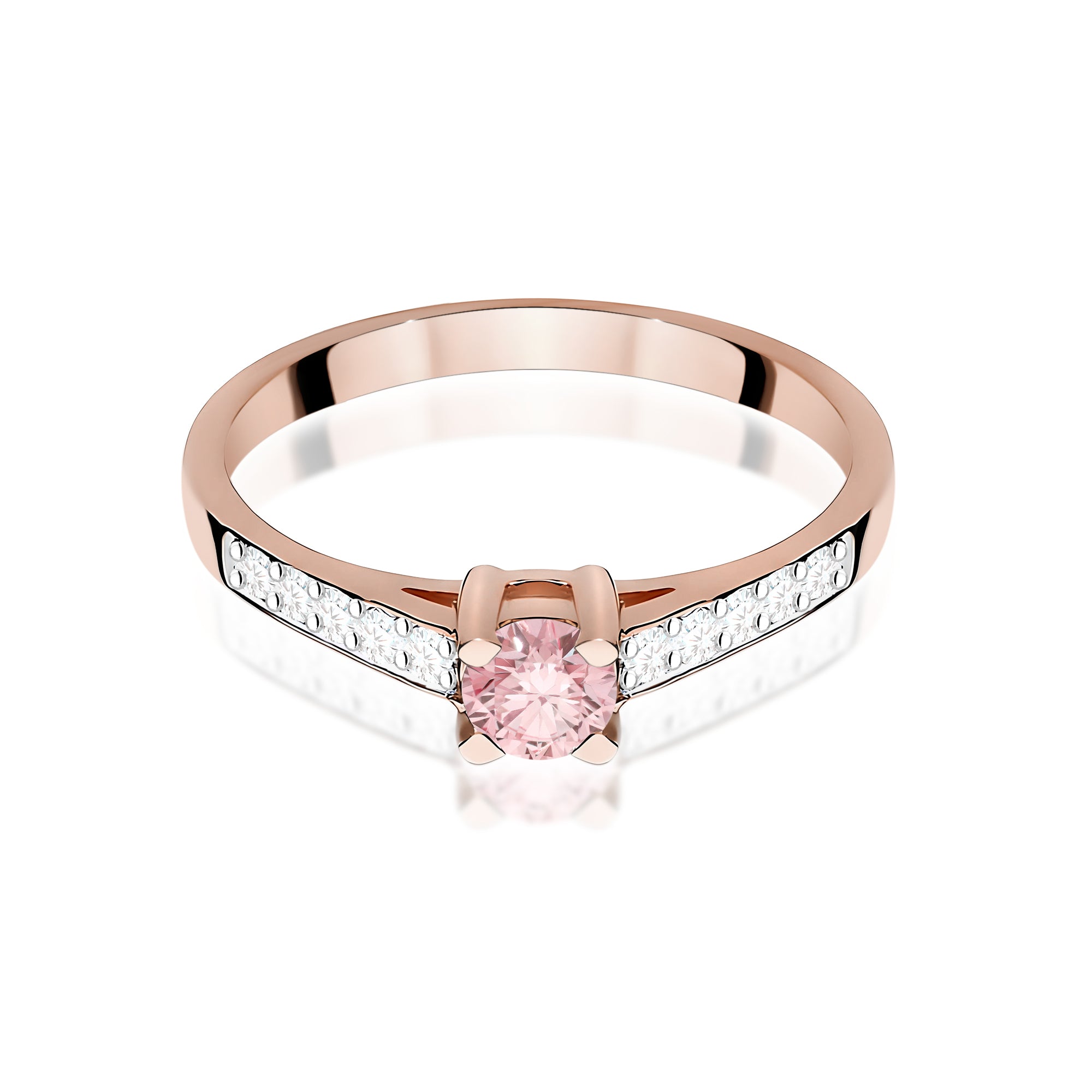 Inel Aur 14K cu Diamante de Laborator 0.45 ct