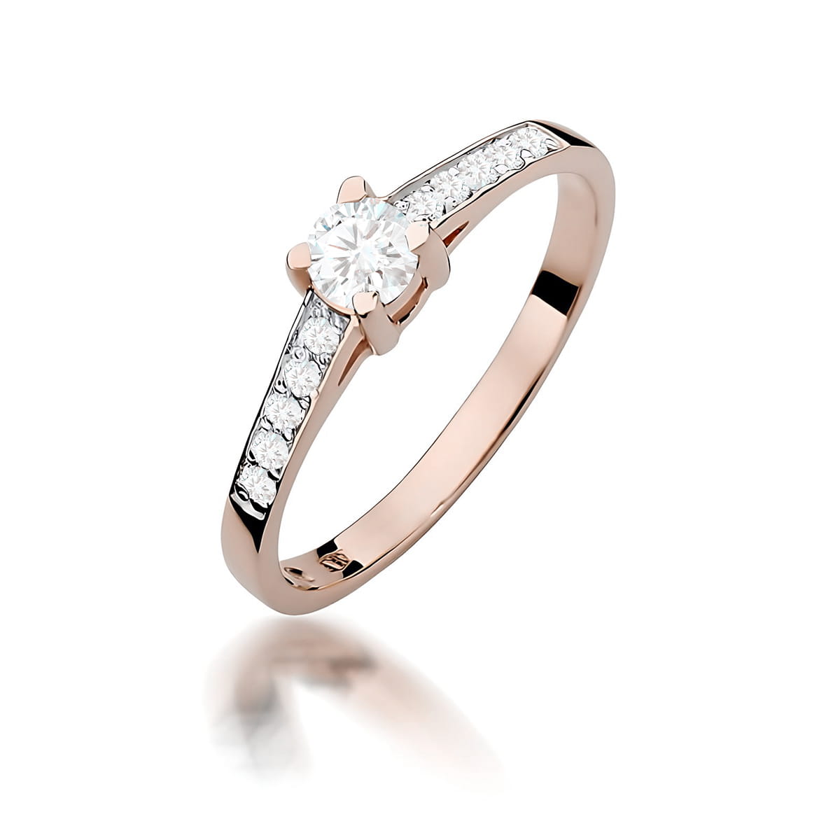 Inel Aur 14K W0364 Diamant Cultivat 0.30ct