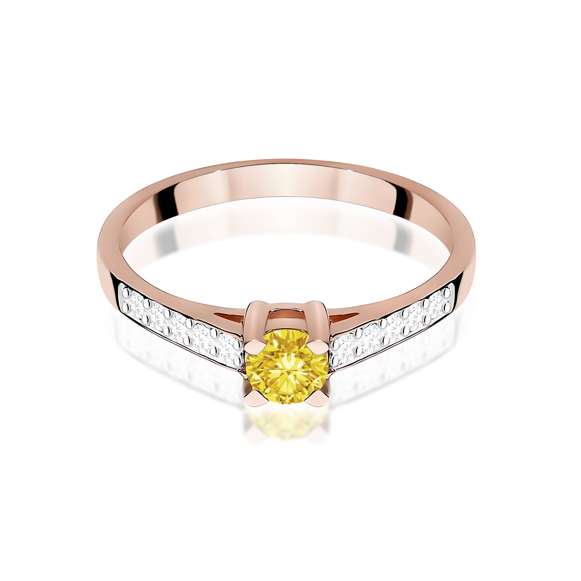 Inel Aur 14K cu Diamante de Laborator 0.45 ct