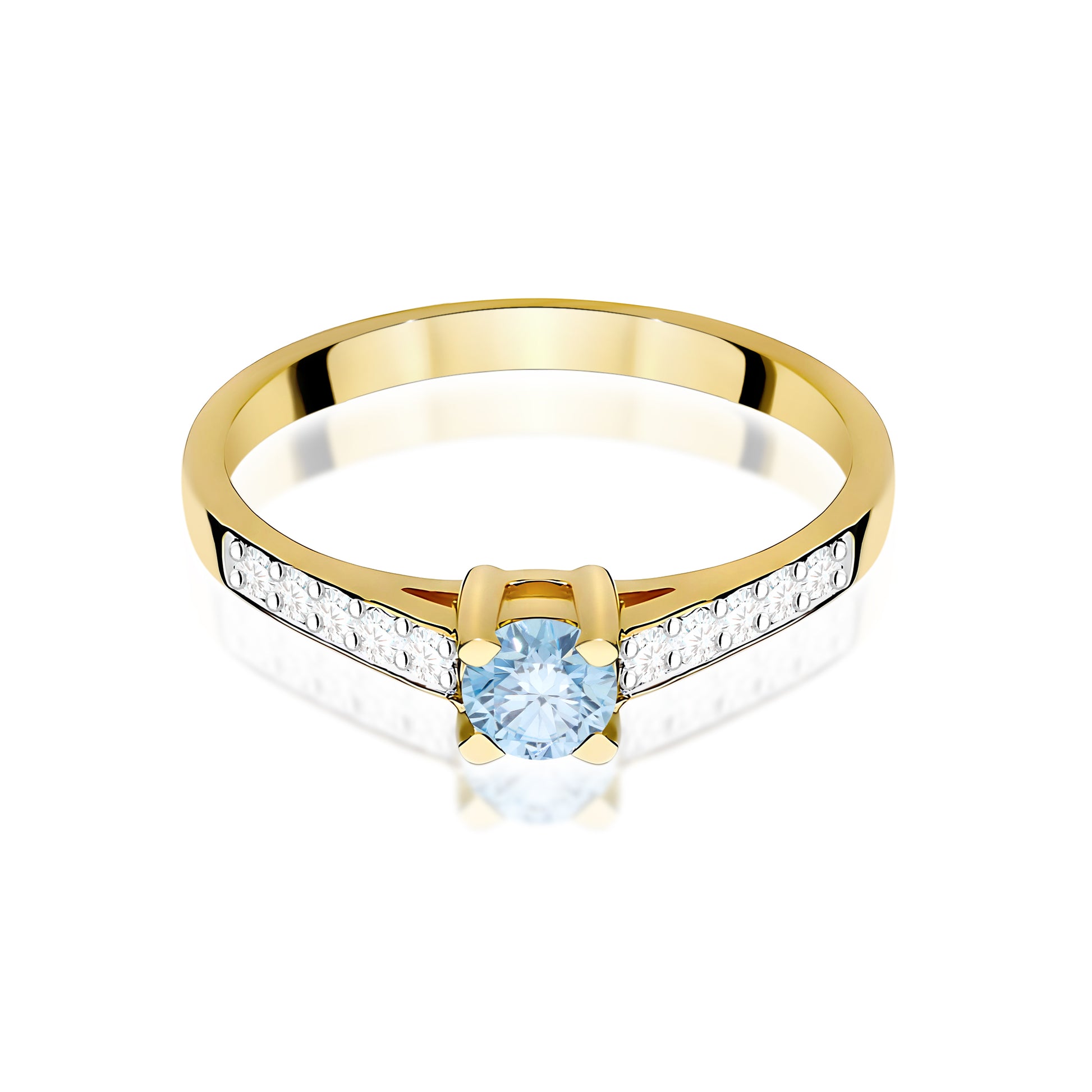 Inel Aur 14K cu Diamante de Laborator 0.45 ct