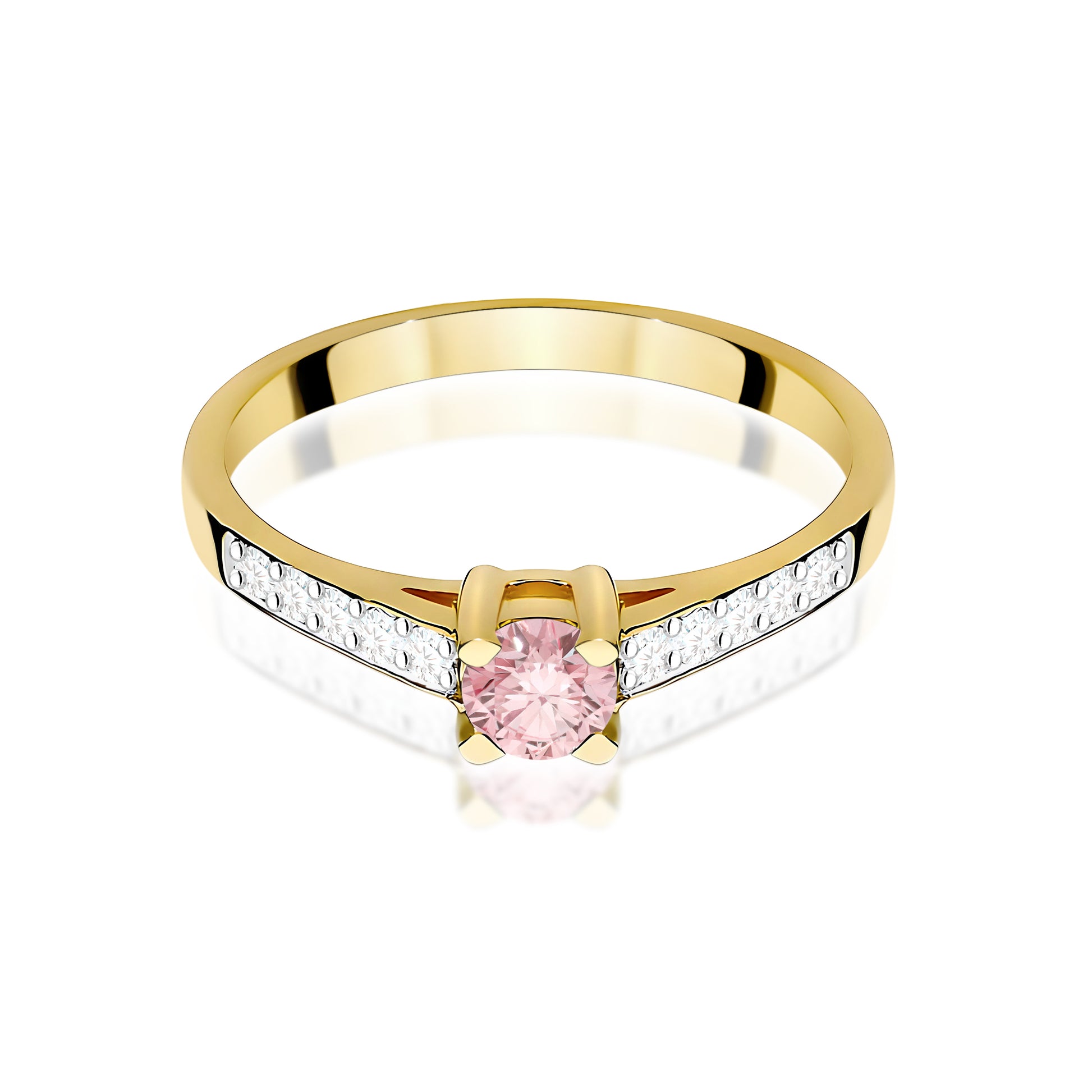 Inel Aur 14K cu Diamante de Laborator 0.45 ct