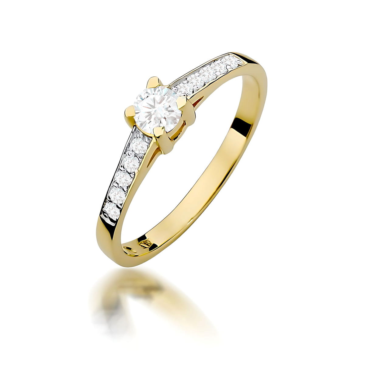 Inel Aur 14K W0364 Diamant Cultivat 0.30ct