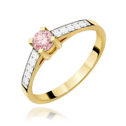 Inel Aur 9K cu Diamante de Laborator 0.45 ct