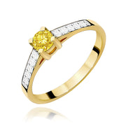 Inel Aur 9K cu Diamante de Laborator 0.45 ct