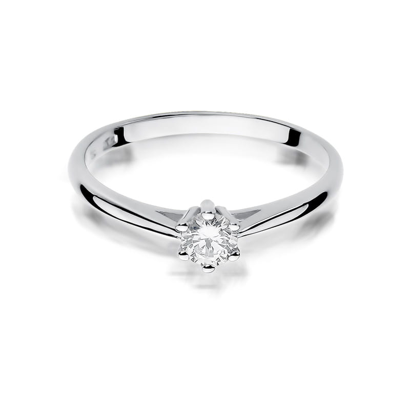 Inel Aur 9K cu Diamant Natural 0.15 ct
