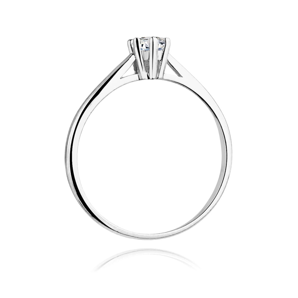 Inel Aur 9K cu Diamant Natural 0.15 ct
