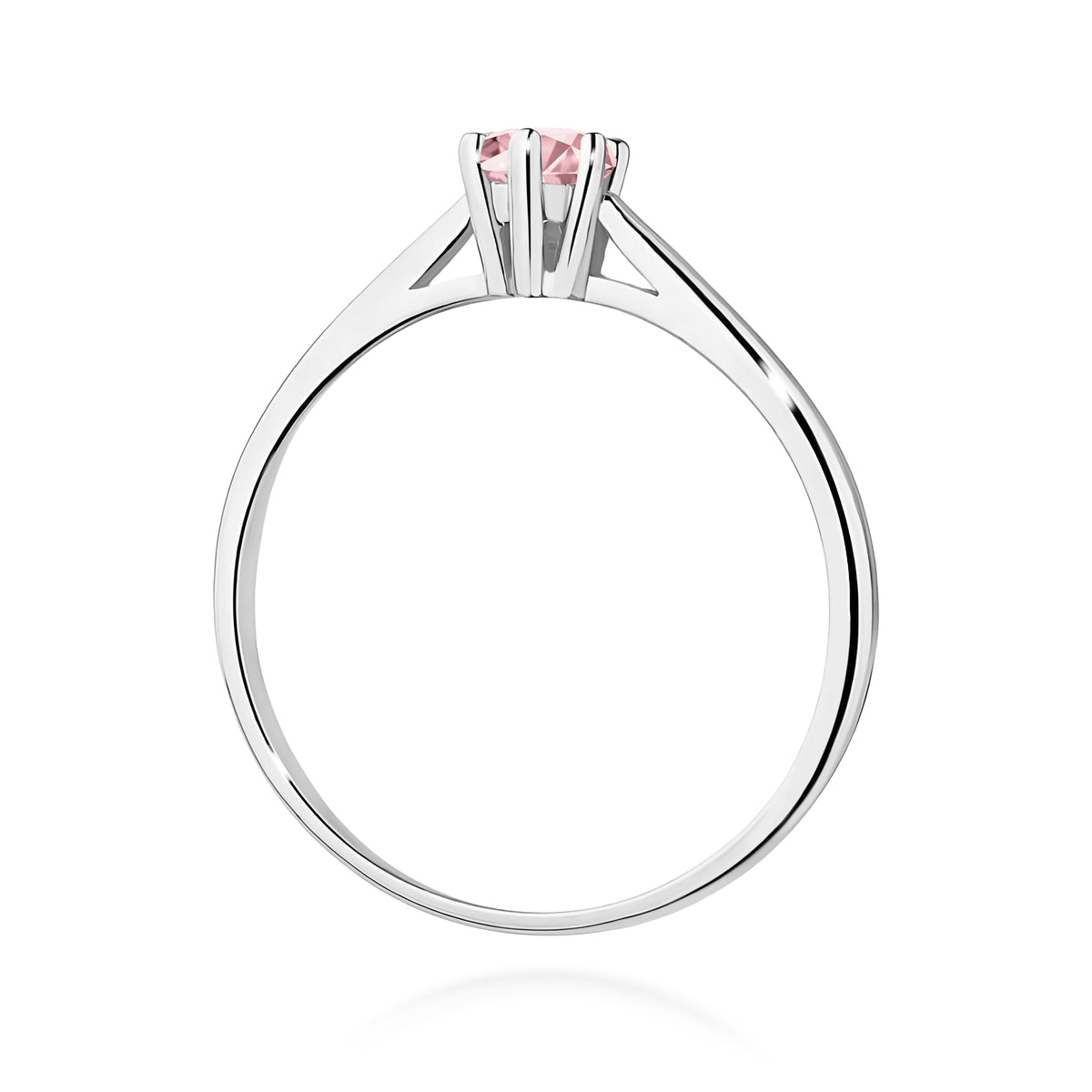 Inel Aur 9K cu Diamant Roz de Laborator 0.15 ct