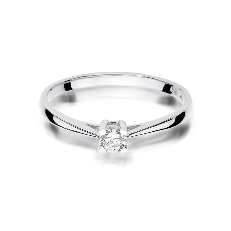 Inel Aur 9K cu Diamant Natural 0.15 ct