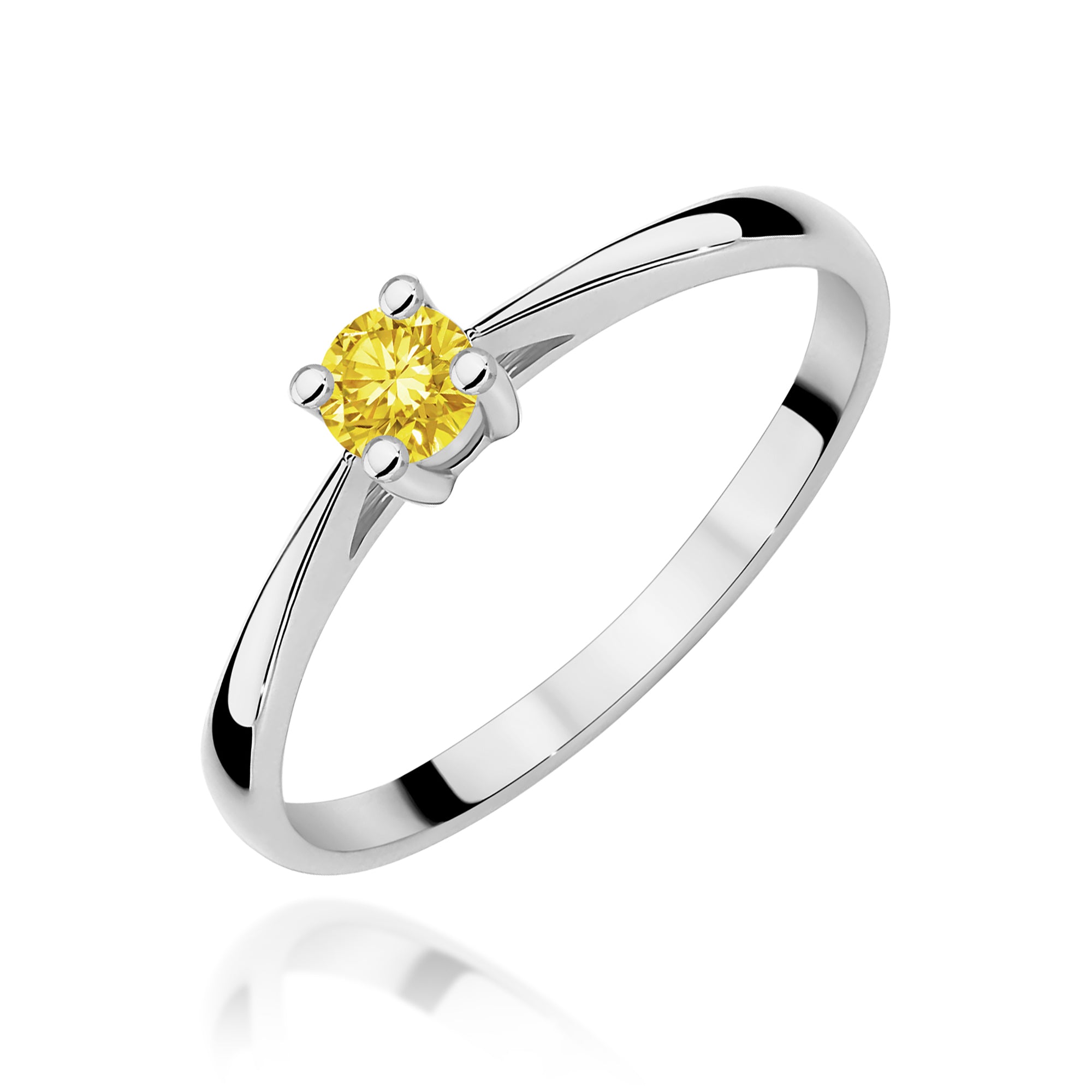 Inel Aur 9K cu Diamant de Laborator 0.15 ct