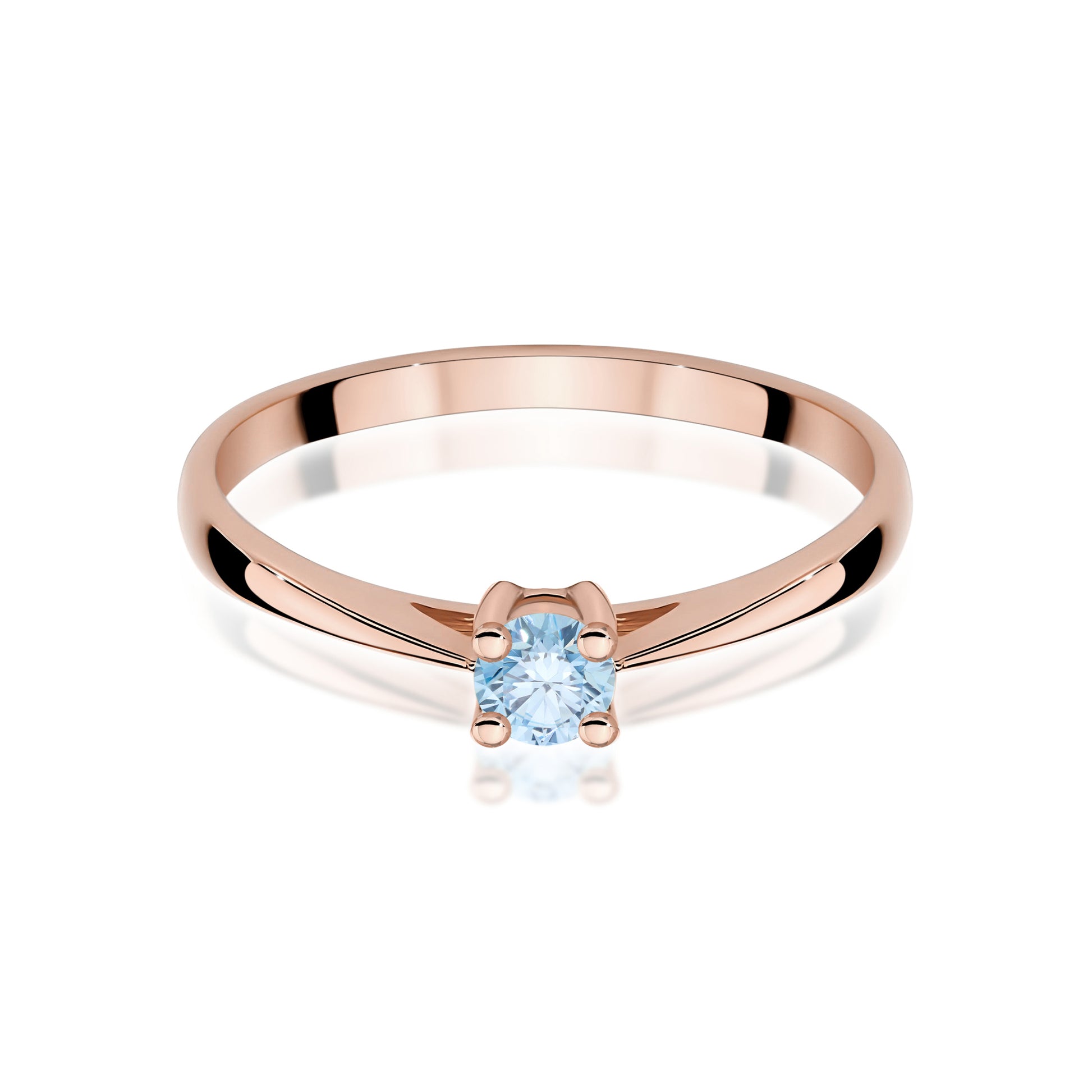 Inel Aur 14K cu Diamant de Laborator 0.15 ct