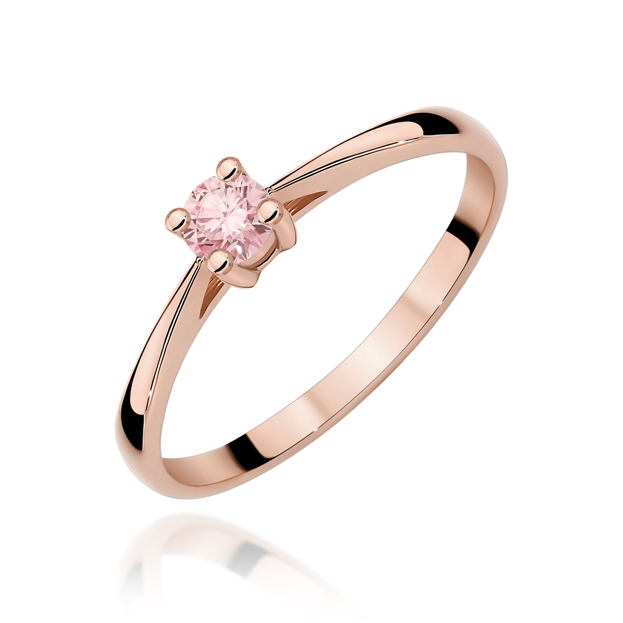Inel Aur 14K cu Diamant de Laborator 0.15 ct