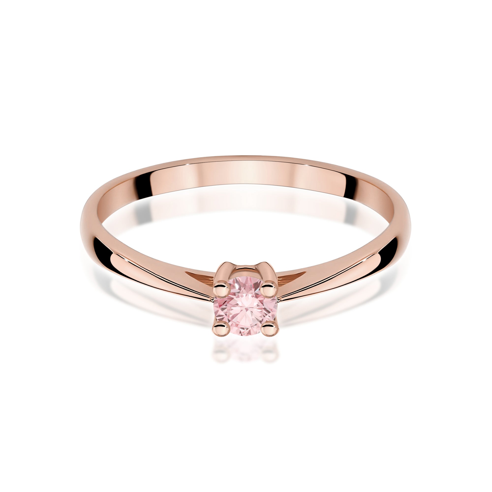 Inel Aur 14K cu Diamant de Laborator 0.15 ct