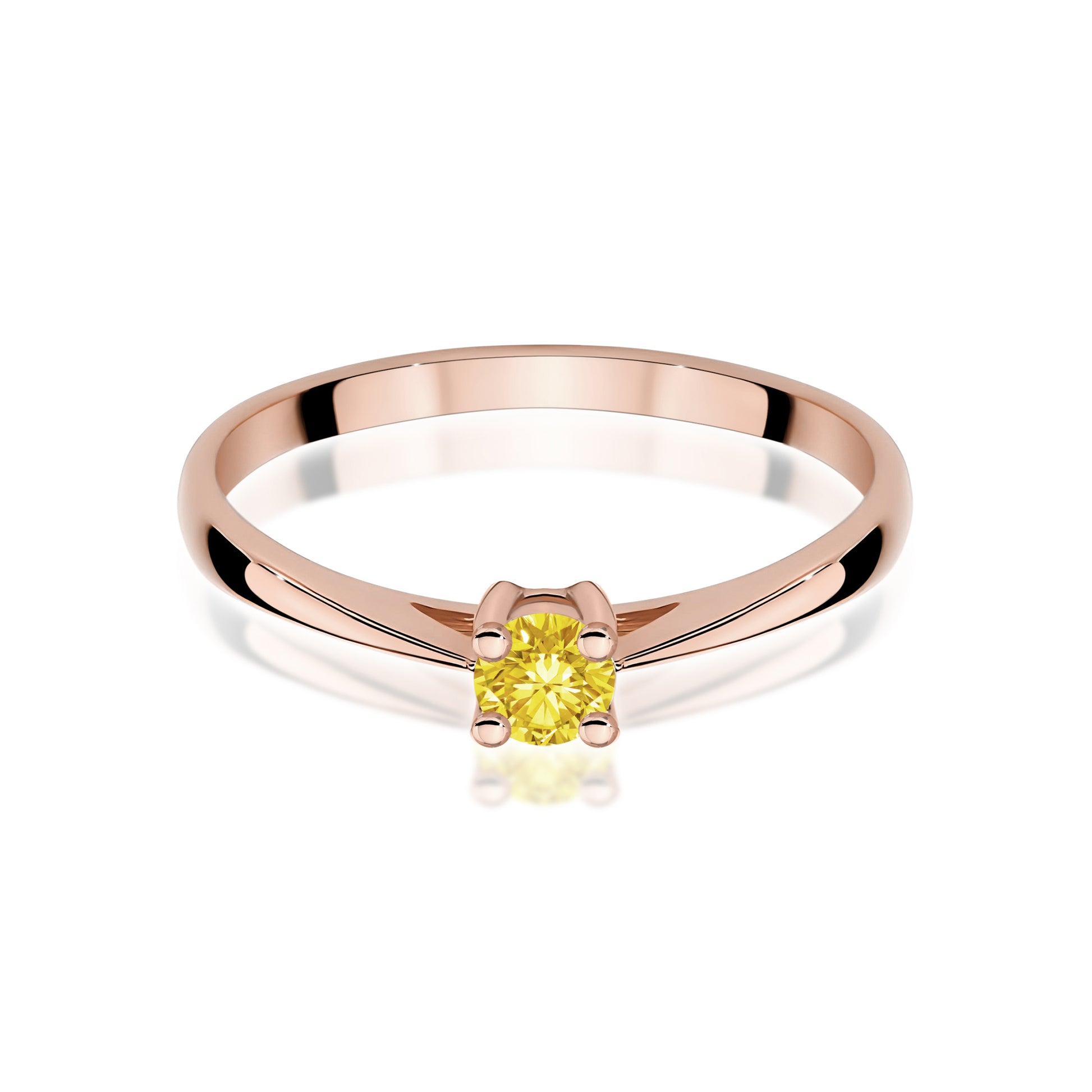 Inel Aur 14K cu Diamant de Laborator 0.15 ct