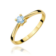 Inel Aur 14K cu Diamant de Laborator 0.15 ct