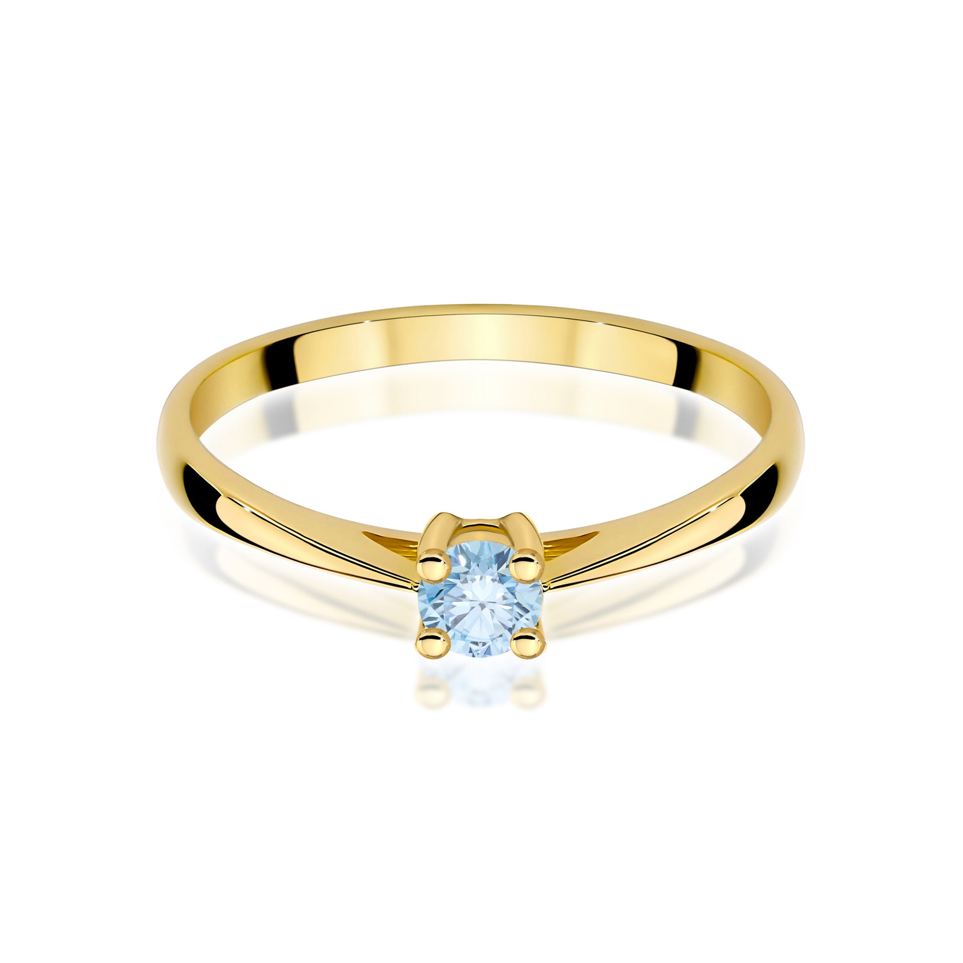 Inel Aur 14K cu Diamant de Laborator 0.15 ct